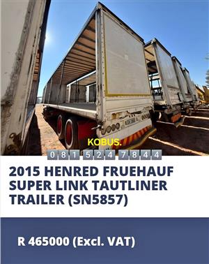 2015 HENRED FRUEHAUF SUPERLINK TAUTLINER 