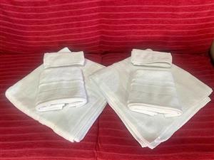 Cotton 6 Pack Towel Pack Fade Resistant Bath Towels - White