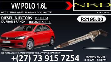 Vw Polo 1.6L Diesel Injectors 