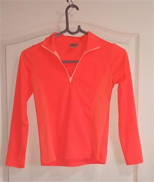 Maxed dayglo orange kiddies 7-8 year old top