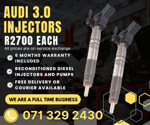 AUDI 3.0 INJECTORS WITH WARRANTY INCLUDED IN 