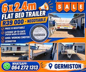 6x2.4m Flat Bed Trailer
