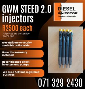 GWM STEED 2.0 INJECTORS FOR SALE WITH WARRANTY INCLUDED 