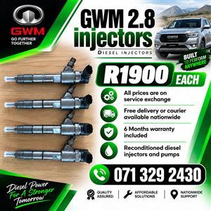 GWM 2.8 INJECTORS FOR SALE WITH WARRANTY INCLUDED 