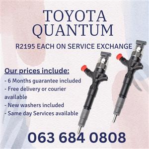 TOYOTA QUANTUM DIESEL INJECTORS FOR SALE WITH WARRANTY 