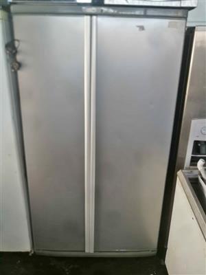 Defy silver fridge side by side
