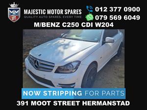 Mercedes Benz C250 CDI W204 Stripping for Used Spares