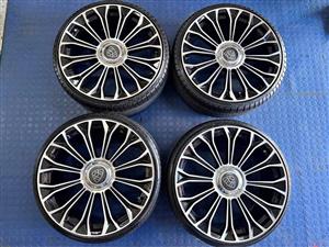 20 INCH MAYBACH RIMS+TYRES NARROWS/WIDES PRE- OWNED