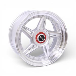 17″ Zar-2406 4/100 & 4/108 Silver With Rivets Alloy Wheels