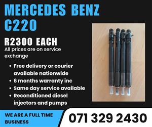 MERCEDES BENZ C220 INJECTORS FOR SALE WITH WARRANTY INCLUDED 