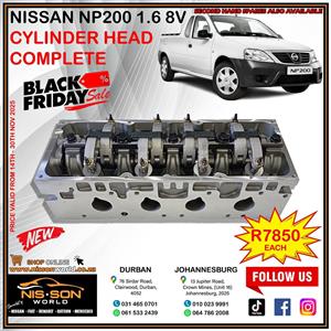 NISSAN NP200 1.6 8V CYLINDER HEAD (COMPLETE)