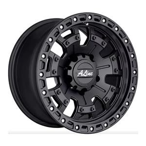 17″ A-Line Combat 5/150 Satin Black FlowForm Alloy Wheels