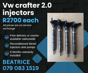 VW CRAFTER 2.0 INJECTORS FOR SALE WITH WARRANTY INCLUDED 