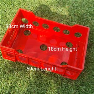 Plastic stacking crates for sale