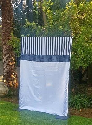 Black & White Pocket Drape for Hire