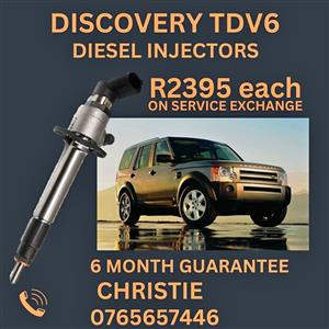 Discovery TDV6 Diesel Injectors for sale with 6month Guarantee