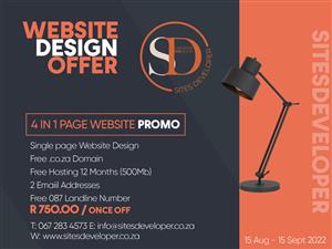 Website Design & Free Hosting Promo