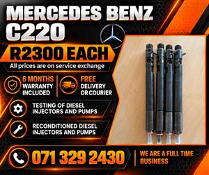 MERCEDES BENZ C220 INJECTORS FOR SALE WITH WARRANTY 
