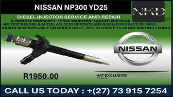 Nissan NP300 YD25 Diesel Injectors 