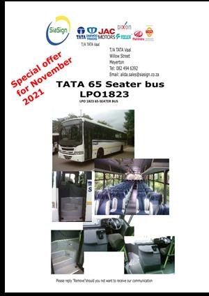 TATA 65 seater bus LPO1823