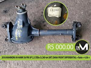 2018 MAHINDRA M-HAWK S6 PIK UP 2.2 CRDe S.CAB 4x4 [MT DANA FRONT DIFFERENTIAL 
