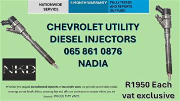 CHEVROLET UTILITY DIESEL INJECTORS FOR SALE -RECONDITIONED AND NEW