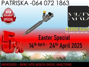 MERCEDES VITO DIESEL INJECTORS FOR SALE ON EASTER WEEK 