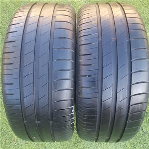 2x Good Used Goodyear Efficient Tyres Available For Sale.195/50/15.
