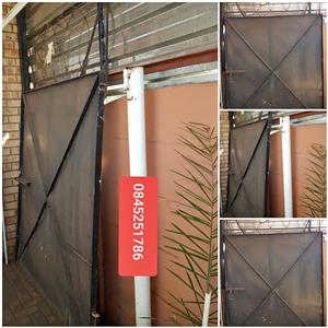 3 x solid steel gates