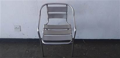 7x Aluminium Restaurant Chairs 