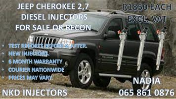 DIESEL INJECTORS FOR SALE JEEP CHEROKEE 2.7