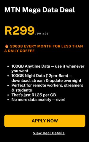CHTR Mobile (powered by MTN) brings you official MTN contract deals for less!