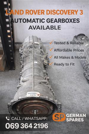 LAND ROVER DISCOVERY 3 2008 AUTOMATIC GEARBOX AVAILABLE FOR SALE 