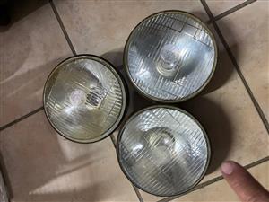 Head Lights Lucas Old Vintage Antique.