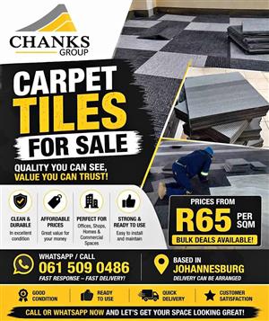 Gently Used Carpet tiles