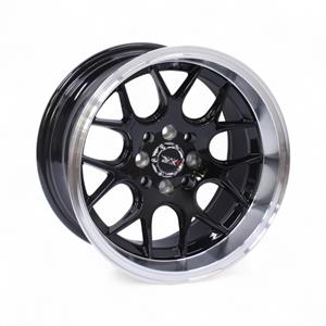 15″ BB843 4/100 & 4/114 Black Machine Lip Alloy Wheels