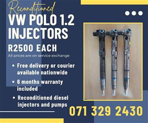 VW POLO 1.2 BLUE MOTION INJECTORS FOR SALE 