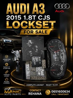 AUDI A3 1.8T CJS LOCKSET 2015 FOR SALE 