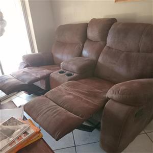 2Seater Ella lounge Seat (action recliner) with console & dual cup holder