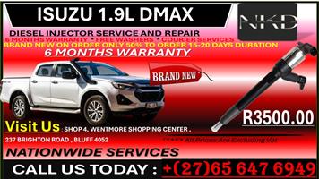 BRAND NEW ISUZU 1.9 DMAX DIESEL INJECTORS