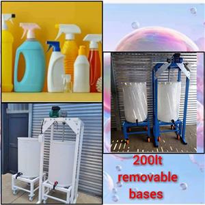 200lt DETERGENT MIXING MACHINES WITH 2 REMOVABLE BASES,