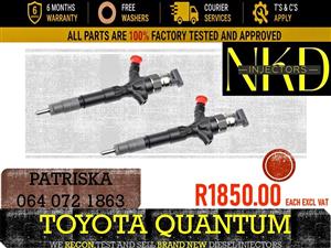 TOYOTA QUANTUM - DIESEL INJECTORS -PRICE ON REQUEST 
