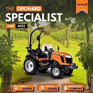Own a brand new Tafe 6022 compact tractor