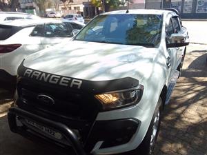 2018 FORD RANGER 3.2XLS 4x4 AUTO WHITE COLOR  DOUBLE CAB  REVERSE CAMERA SPARE KEY   105000KM