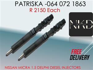 NISSAN MICRA 1,5 DIESEL INJECTORS FOR SALE
