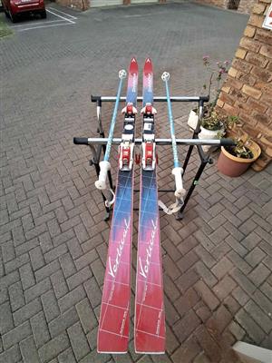 Snow ski,s complete plus traveling bag for sale. Made in France