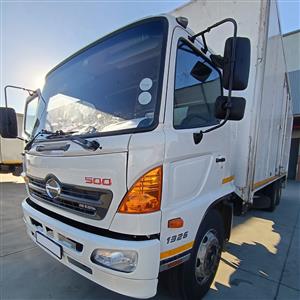 2017 Hino 500 1326 Tag axle Closed body with Tail Lift