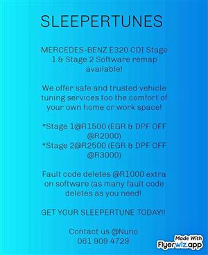 Mercedes-Benz E320cdi Stage 1 and Stage 2 remap available!