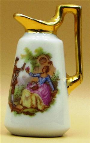 Limoges Miniature Porcelain Pitcher B