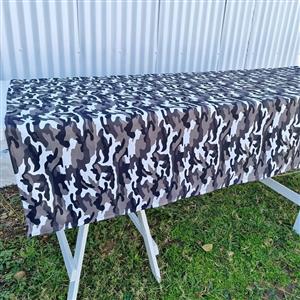 CAMO TABLECLOTH FOR HIRE